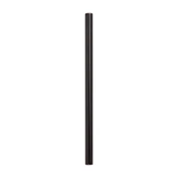 Schwarze Edelstahl-Trinkhalme 150mm - 12 Stk./Pkg.