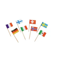 Internationale Flaggenpicker Verschieden - 720 Stk./Pck.