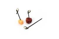 Bambus-Knochenpicker mittel schwarz - 200 Stk./Pck.