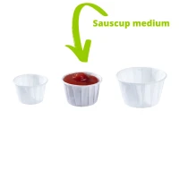 PortieCup Weiß Medium - 55 ml - 2 OZ - 5000 Stück