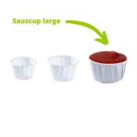 PortieCup Weiß - Groß - 110 ml / 4 oz - 2500 Stück