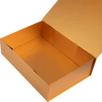Glänzende laminierte Magnetboxen - Gold 35 x 25 x 10 cm - 25 Stück