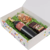 Konfetti-Magnetbox - Kraft - Weiß (35 x 25 x 10) - 25 Stück