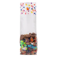 Blockbodenbeutel 80 + 50 x 250 mm Nikolaus - 1.000 Stück
