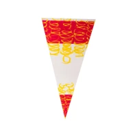 Spitztüte Rot/Gelb - 180 x 370 mm - 0,5 Pfund - 1.000 Stück