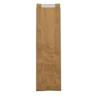 Kraft-Baguettebeutel mit Sichtfenster – 10×4×35 cm – 1.000 Stk./Karton