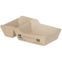 Pommes-Schälchen A7+1 - Karton - 14,5x7x3,5cm - "Notpla" - 720 Stk/Karton