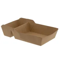Pommes Frites Schale A14+1 Kraft 160x85mm - 500 Stk./Pack.