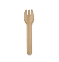 Snackgabel mit Schneidekante - Papier - 13,2 cm Braun - 500 Stk./Pkg.