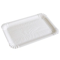 Kartonschale (100x160 mm) - Weiß - Rechteckig - 2000 Stk/Pck