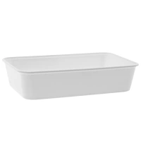 Mikrowellen-Back PP 650ml - Weiß - 170x115x45mm - 500 Stk./Karton