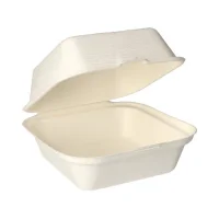 Zuckerrohr Hamburgerbox - 80x140x150mm - 500 Stück/Karton