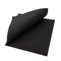 AIRLAID-SERVIETTE SCHWARZ 40X40CM 1/4-FALZ