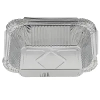 Rechteckige Aluminiumschale 260ml 130×100×42mm – 1.000 Stk/Pkg.