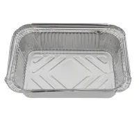 Rechteckige Aluminiumschale 700ml 185×135×50mm – 1.000 Stk./Kt.