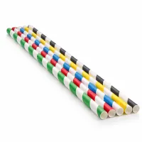 Papiertrinkhalme sortiert 210 mm Ø 6 mm – 5.000 Stk./Karton