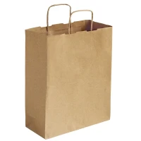 Papiertüte + gedrehter Griff (240x110x310mm) - 250 Stück/Karton