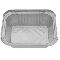 Aluminiumschale rechteckig 450 ml 150×120×50 mm – 1000 St./Karton.