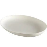 Bagastro Zuckerrohr Teller Oval Weiß/230mm - 40 Stück