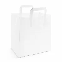 Papiertragetaschen – Weiß – 26x17x27cm – 250 Stk./Karton