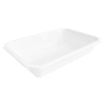Lebensmittelbehälter ECOFIT PP Weiß 187x137x36mm - 500 Stk./Pkg.