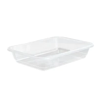 Lebensmitteltablett ECOFIT PP Transparent 187x137x36mm – 500 Stk./Karton