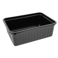 Lebensmittelschale PS 183/63 Schwarz 750mu - 250Stk./Karton
