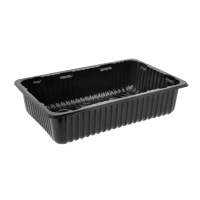 Kilotray 1KG Schwarz OPS 280x180x70mm - 1.540Stk/Karton