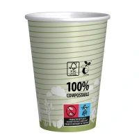 Bio-Kaffeebecher mit PLA-Beschichtung - 180cc/7oz