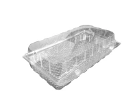 Blister für Gebäck/Brötchen APET 25,2x11,7x7,2cm - 300 Stk/Karton