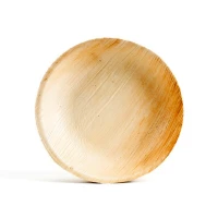 Palmblatt Teller rund 1-Fach 18cm - 100 Stk./Pck