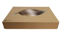 Bio-Cateringbox Medium Kraft (46 cm) – 50 Stk./Karton