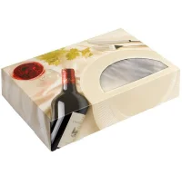 Cateringlebensmittelbox Bordeaux Groß (55cm) - 40 St./Karton