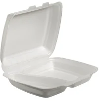 Menübox XPS Weiß/2 Fächer - 200 Stk/Karton