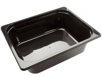 PP Gastro Half - Spritzguss - 325/80 - Schwarz - 325x265x80mm
