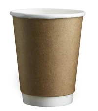 Doppelwandiger Kraft-Kaffeebecher 300cc/12oz - 500 Stk/Karton