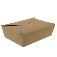 Kraft Menübox 215x158x63mm - 200 Stk./Pkg.