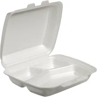 Menubox XPS Weiß/3-Fach-Unterteilung - 200 Stk./Karton