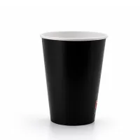 Milchshakebecher Karton Schwarz 300ml/12oz - 1.000 Stk./Pack.