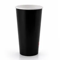 Pappbecher Schwarz 500ml/20oz für Milchshakes - 1.000 Stk./Pkg.