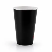 Pappbecher Schwarz 400ml/16oz für Milchshake - 1.000 St./Kart.