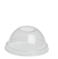 Dome-Deckel (PET) Ø78mm mit Öffnung - 1.000 St./Karton.