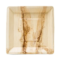 Palmblatt Teller Quadratisch 1-Fach 25x25cm - 100 St./Pck