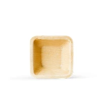 Palmblatt-Schale Quadratisch 10x10cm - 250 Stk/Karton