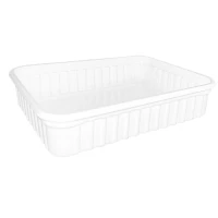 Essenstablett PP 690/500cc Weiß 180x135x50mm – 400Stk./Karton