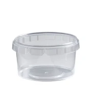 Manipulationssichere Becher Ø95mm - 210cc + Deckel. 500/500 Stk./Karton
