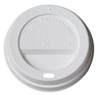 Deckel Weiß (PS) für Becher 90mm/12oz - 1000 Stk./Karton