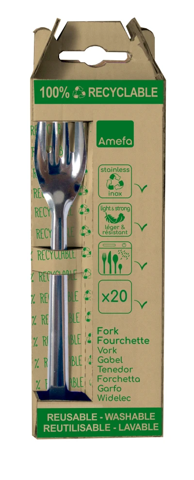 Vork Leaves® (rvs) - Wiederverwendbar - 165 mm - 20 St./Pck