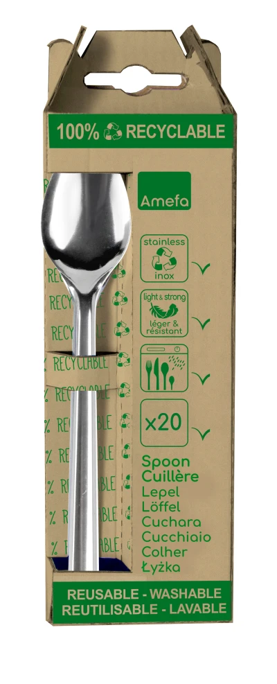 Lepel Leaves® (Edelstahl) - Wiederverwendbar - 165 mm - 20 St./Pack