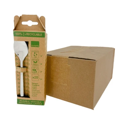 Lepel Leaves® (Edelstahl) - Wiederverwendbar - 165 mm - 120 Stk/Pck